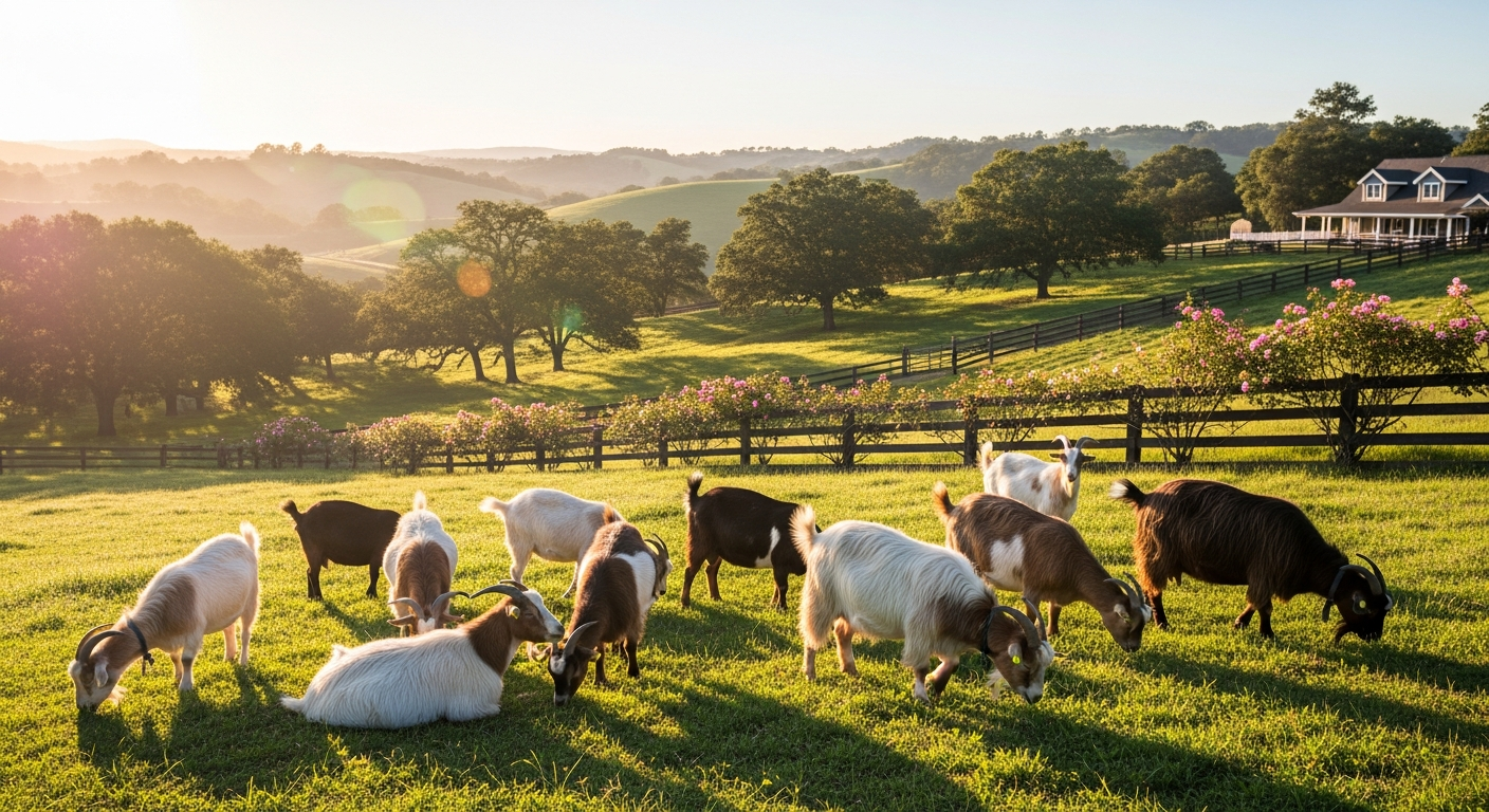 Goats on pasture